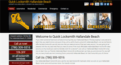 Desktop Screenshot of locksmithhallandalebeach.net