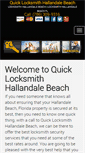 Mobile Screenshot of locksmithhallandalebeach.net